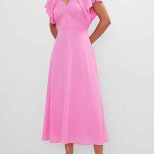 Ann Taylor Backless Pink Dress